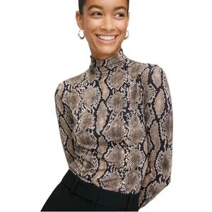 Babaton Larry SnakePrint Turtleneck